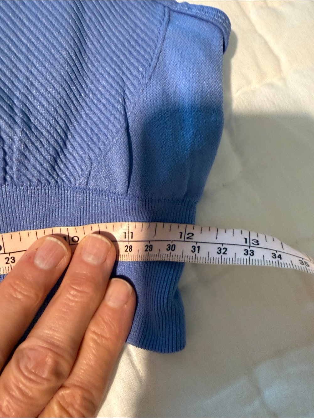 90 Degree By Reflex Front-Zip Ribbed Sports Bra - Periwinkle - Picture 6 of 6